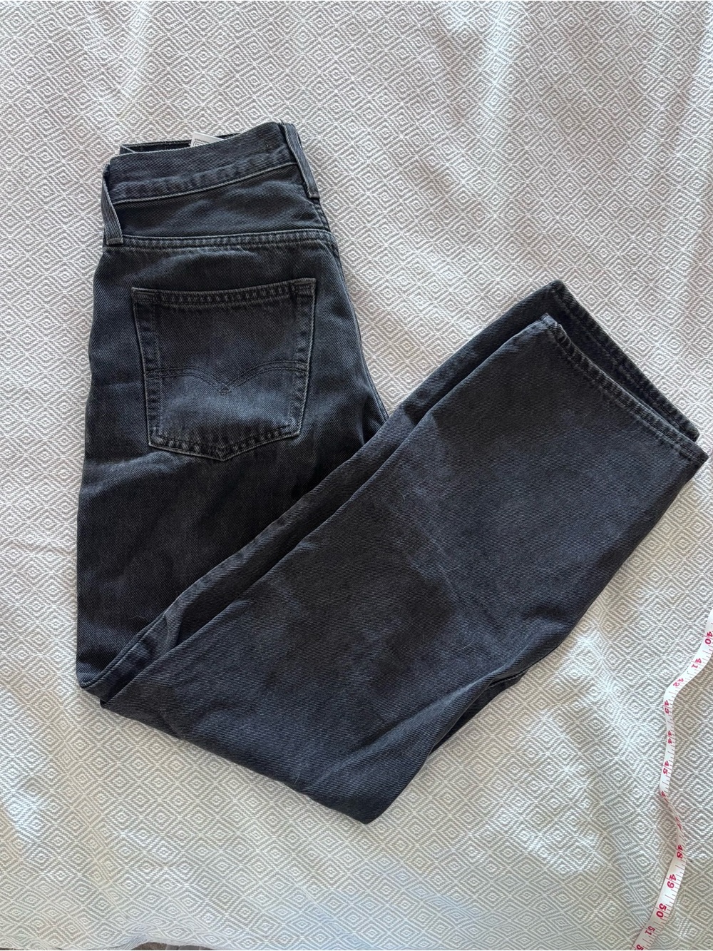 Levi's Straight Leg Jeans in Washed Black